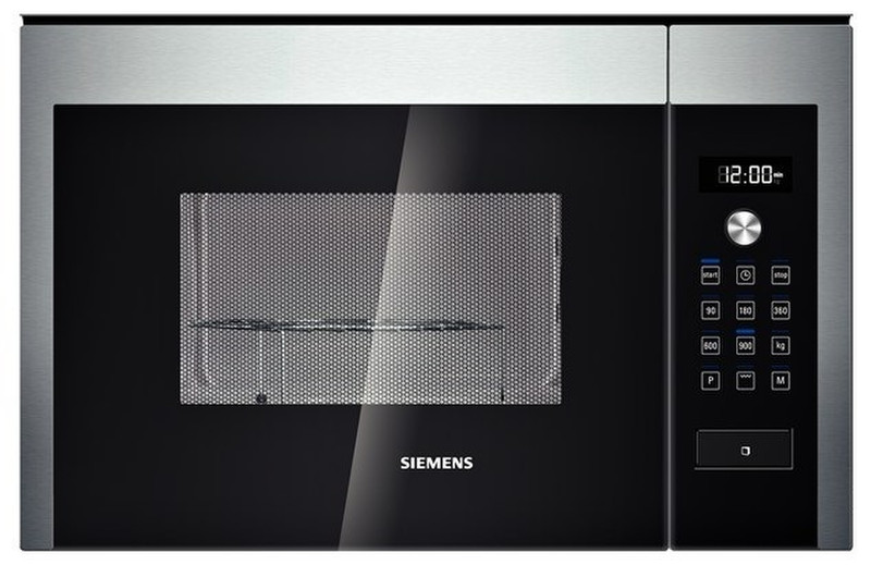 Siemens HF24G564 Встроенный 25л 900Вт Черный, Нержавеющая сталь микроволновая печь