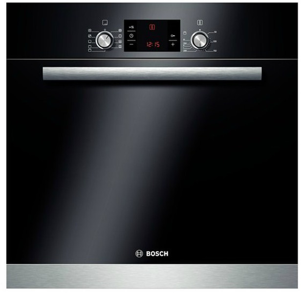 Bosch HBA23R150E Electric oven 62л 3380Вт A Черный, Нержавеющая сталь