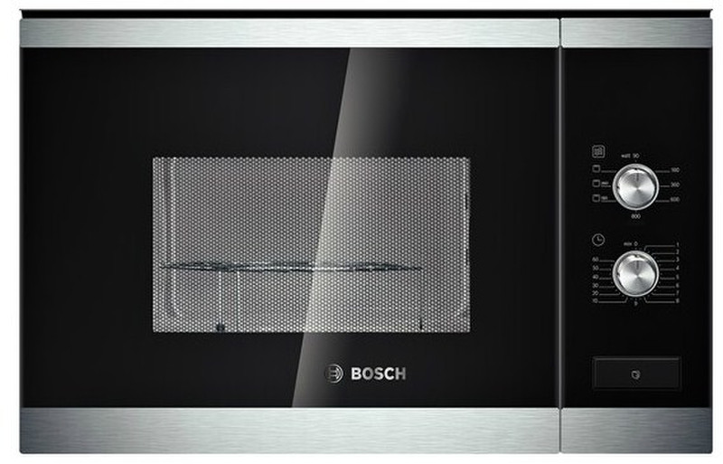 Bosch HMT72G654 Встроенный 20л 800Вт Черный, Нержавеющая сталь микроволновая печь