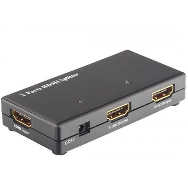 Techly HDMI Splitter 2-way amplified 3D IDATA HDMI-2SP