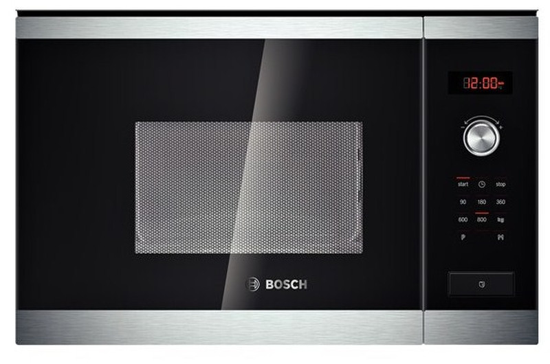Bosch HMT75M654 Встроенный 20л 800Вт Черный, Нержавеющая сталь микроволновая печь