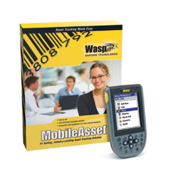 Wasp MobileAsset Pro WPA1200wm Asset Tracking Solution - Professional (Five PC Licenses) 5user(s) bar coding software