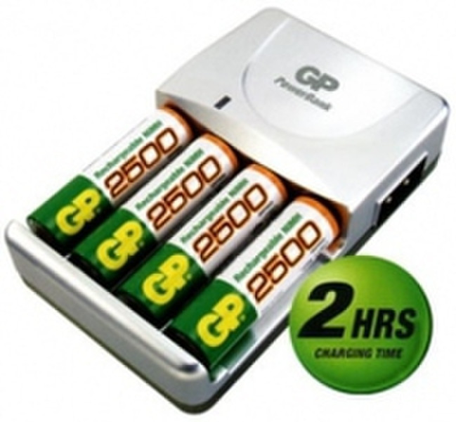 GP Batteries Mid-Range Series Power Bank M520 + 4 x NiMH 2500