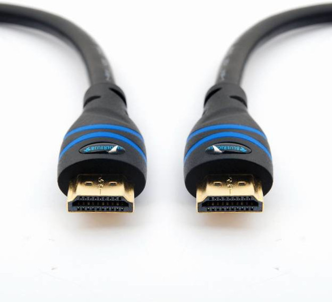 BlueRigger HDMI-NB-6.6FT 2м HDMI HDMI Черный, Синий HDMI кабель