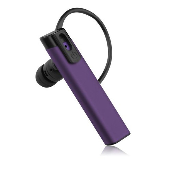 NoiseHush N525-10747 Ohrbügel Monophon Bluetooth Schwarz, Violett Mobiles Headset