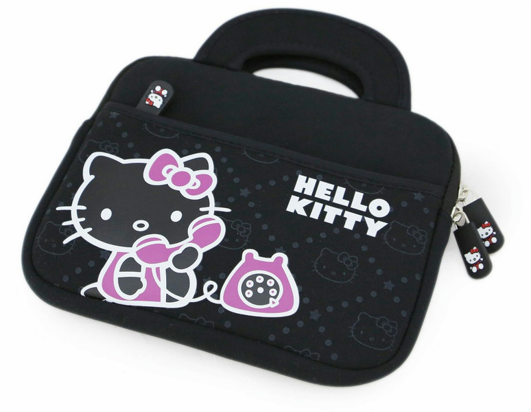 Hello Kitty HKY004BLK080 8Zoll Sleeve case Schwarz, Weiß Tablet-Schutzhülle