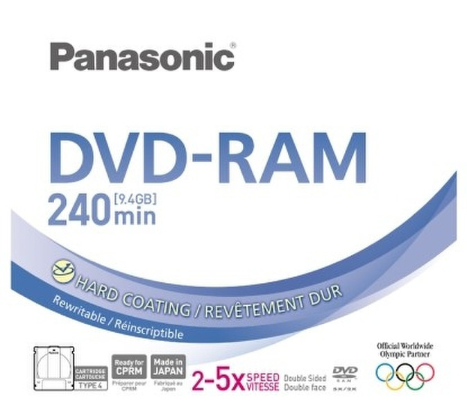 Panasonic 9.4GB DVD-RAM 9.4GB DVD-RAM 1Stück(e)