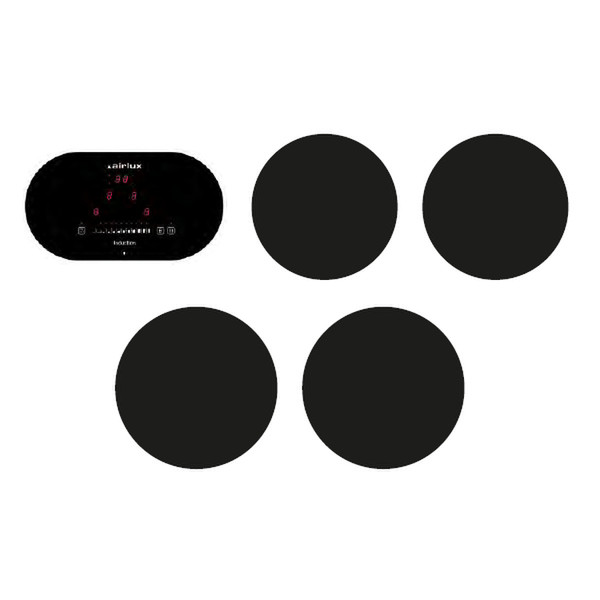 Airlux ATIN4BK built-in Induction Black hob