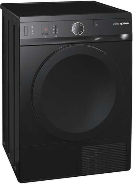 Gorenje D74SY2B freestanding Front-load 7kg B Black tumble dryer