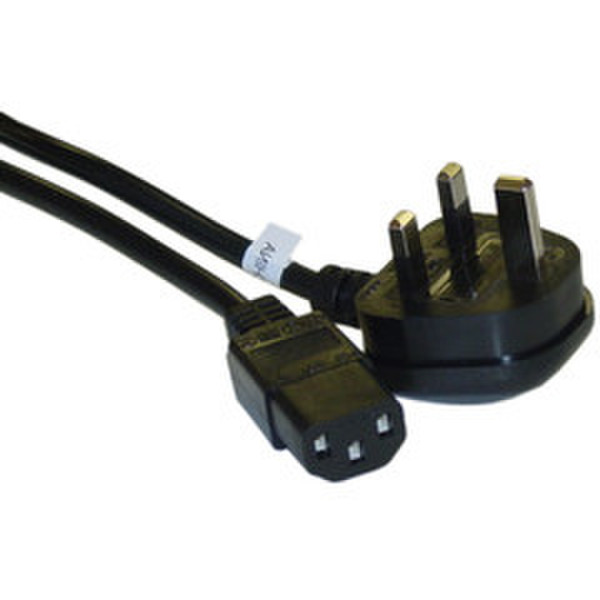 CableWholesale England / UK UL / CSA 6-Feet Power Cord 1.83m BS 1363 C13 coupler Black