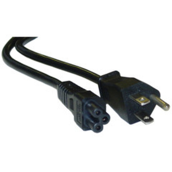 CableWholesale 3 Pin 1-Foot Polarized Power Cord for NoteBook (10W1-15201)