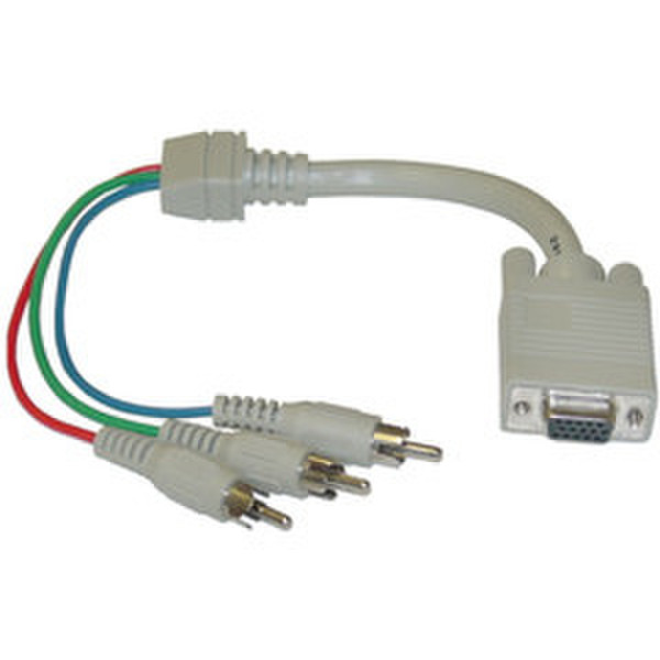 CableWholesale HD15 - VGA - RCA x 3