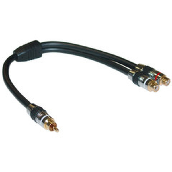 CableWholesale 1 x Male / 2 x Female RCA