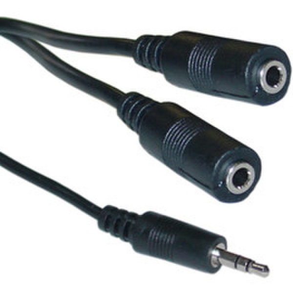 CableWholesale 2 x 3.5mm - 3.5mm 1.83m 3.5mm 2 x 3.5mm Black