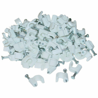 CableWholesale 200-961 White 100pc(s) cable clamp
