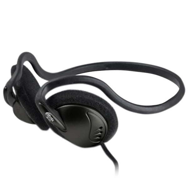 Ritmix RH-323 Ohraufliegend Nackenband Schwarz Kopfhörer