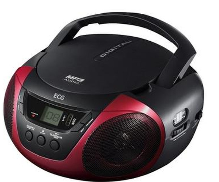 ECG CDR 699 USB 3Вт Черный, Красный CD радио