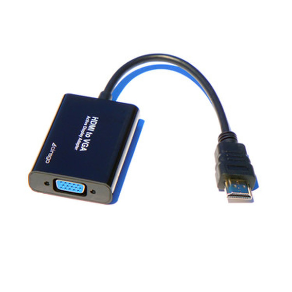 Cirago HDMVGA 0.25м HDMI VGA (D-Sub) + 3.5mm Черный адаптер для видео кабеля