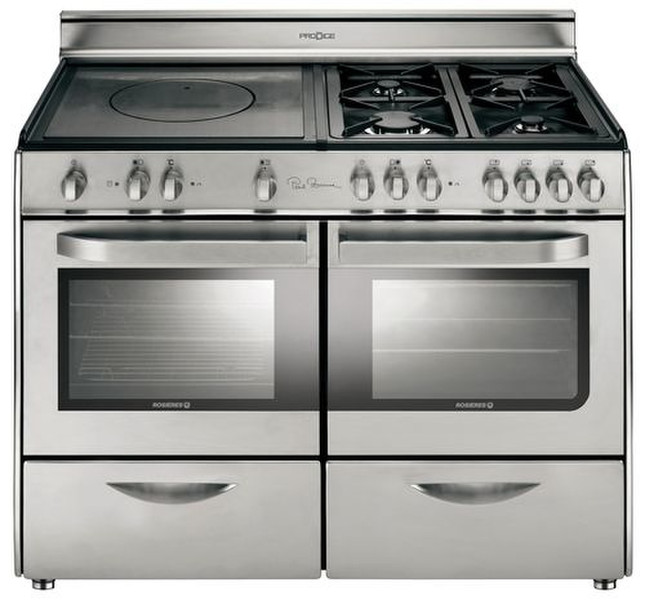 Rosieres RCP 12 IN Freistehend Combi hob C Edelstahl Küchenherd