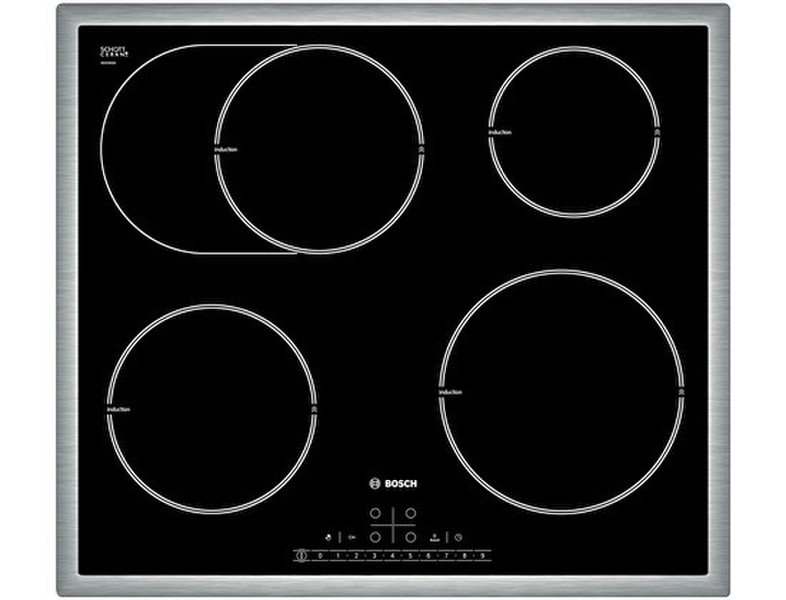 Bosch PIB645F17E built-in Induction Black,Stainless steel hob