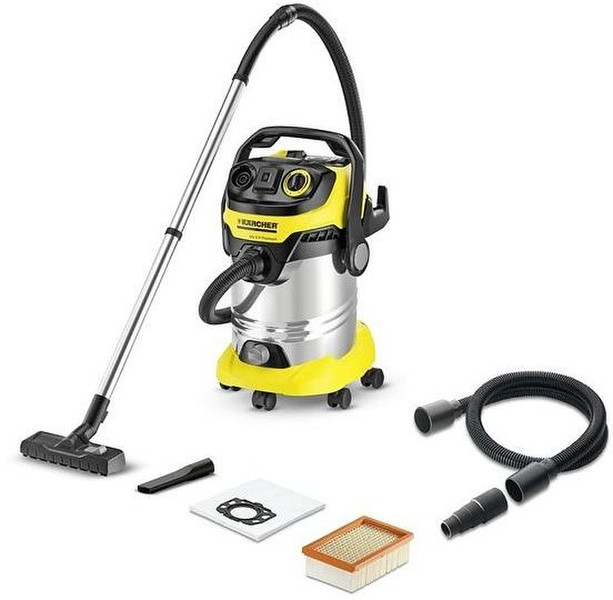 Kärcher MV 6 P Premium Drum vacuum cleaner 30L 2200W Black,Yellow