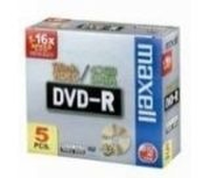 Maxell DVD-R 4.7ГБ DVD-R 5шт