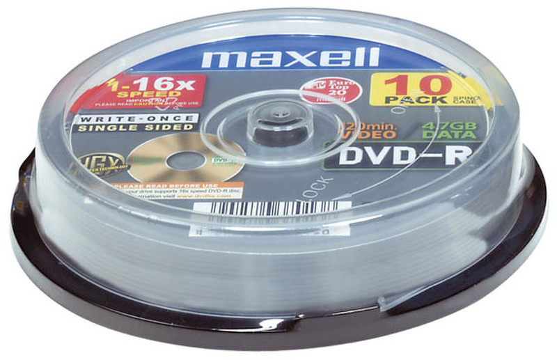 Maxell DVD-R 4.7ГБ DVD-R 10шт