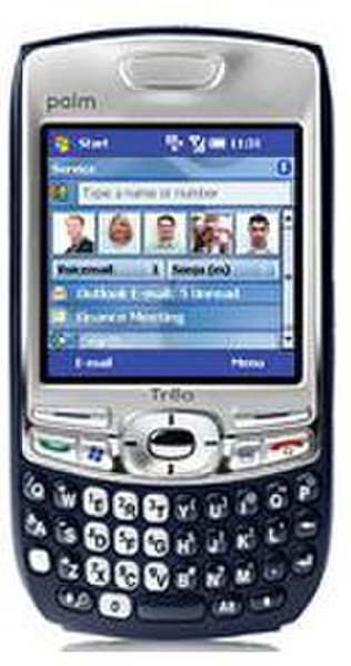 Palm Treo 750 240 x 240пикселей Сенсорный экран 154г Синий портативный мобильный компьютер