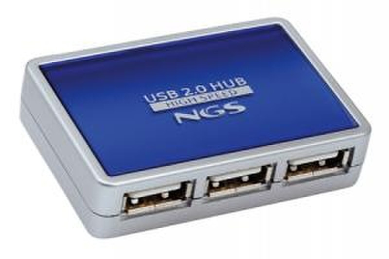 NGS Minihub4 480Mbit/s Blau Schnittstellenhub