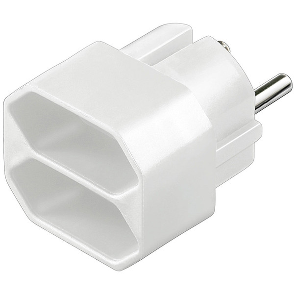 Wentronic 41111 White power plug adapter