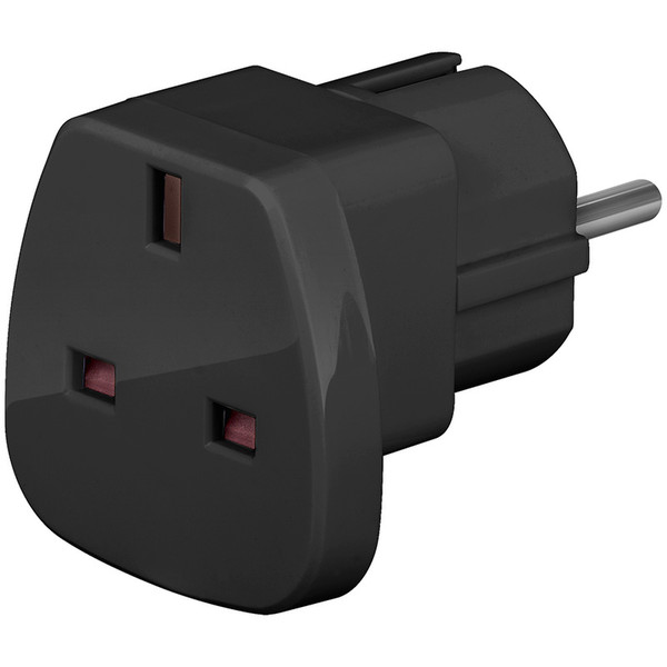 Wentronic 94271 Type D (UK) Black power plug adapter