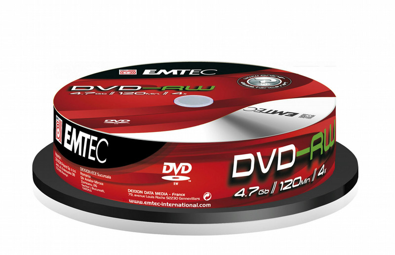 Emtec DVD-RW 4,7GB (10) 4.7GB DVD-RW 10pc(s)