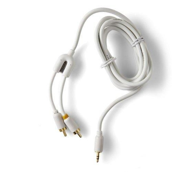 Cygnett CY-M-RCA 1.5м Белый аудио кабель