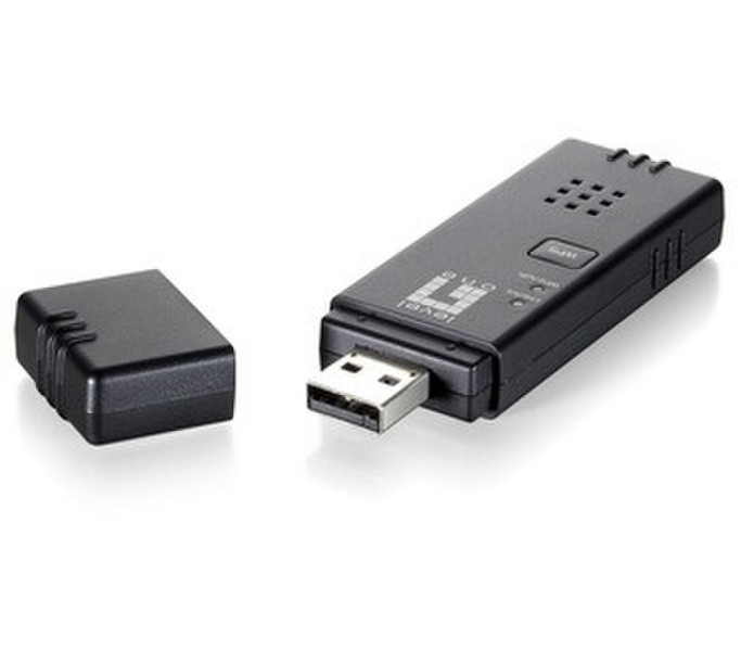 LevelOne WUA-0600 N_max USB Wireless Adapter 300Mbit/s Netzwerkkarte