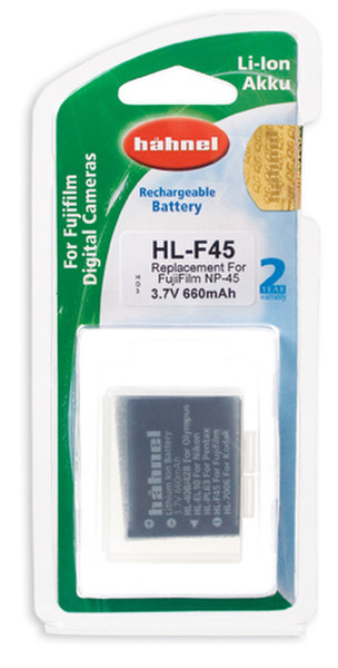 Hahnel HL-F45 Lithium-Ion (Li-Ion) 660mAh 3.7V rechargeable battery