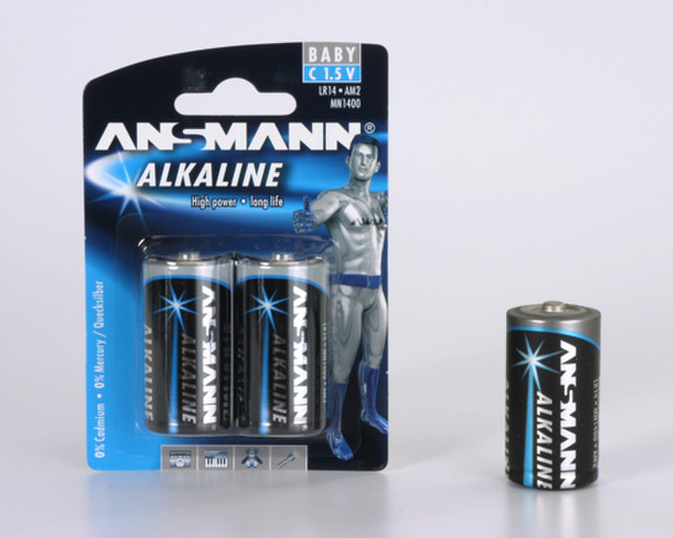 Ansmann Baby C Alkaline 1.5V non-rechargeable battery