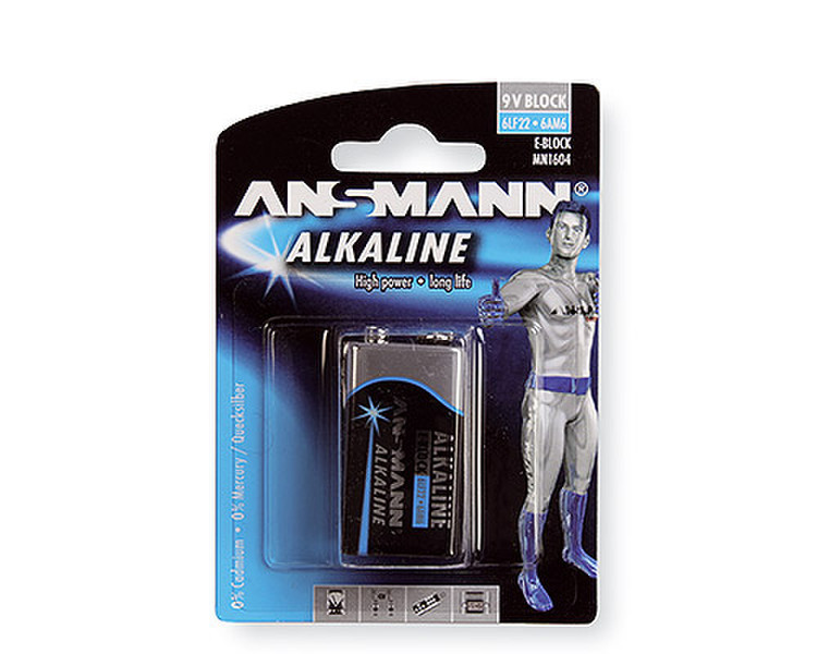 Ansmann 9 V-Block Alkaline 9V non-rechargeable battery