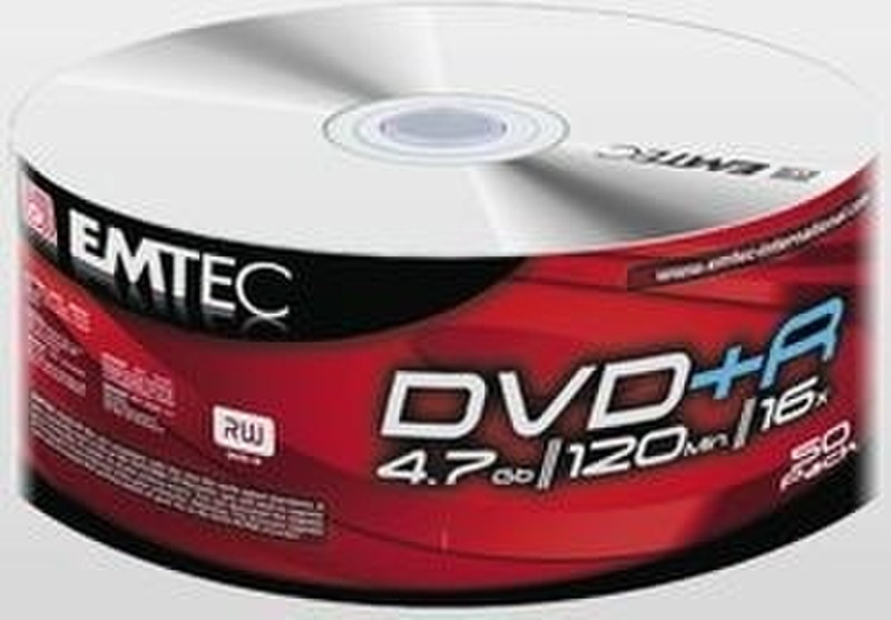 Emtec DVD+R 4,7GB 16X 50P SHR-10 4.7GB DVD+R 50Stück(e)