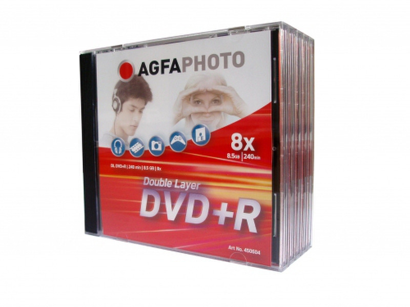 AgfaPhoto DVD+R Double Layer, 8.5GB, 8x, Jewel Case, 5 pcs 8.5GB DVD+R 5pc(s)