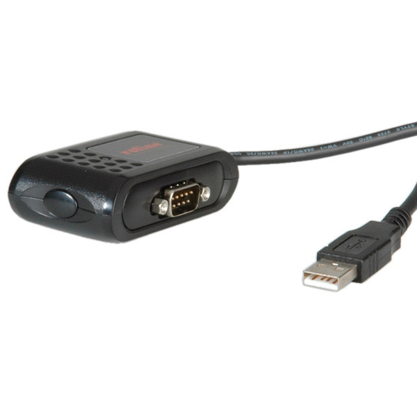 ROLINE USB to 2x RS-232 Converter Черный кабельный разъем/переходник