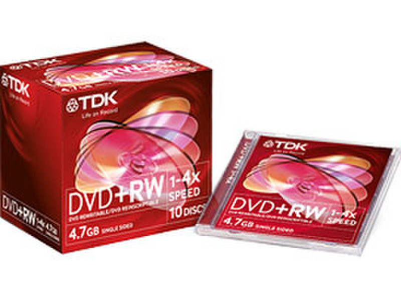 TDK DVD+RW 4.7ГБ DVD+RW 5шт