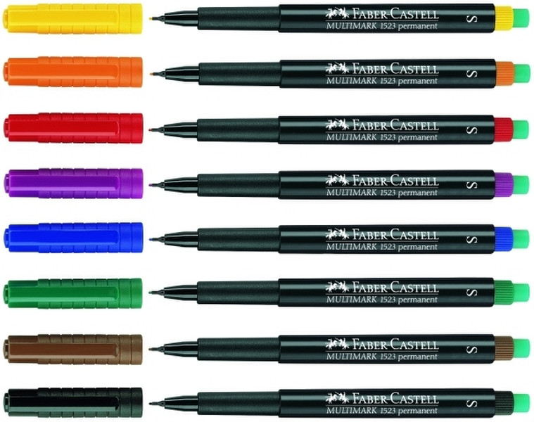 Faber-Castell 152304 Black,Blue,Green,Red 4pc(s) permanent marker