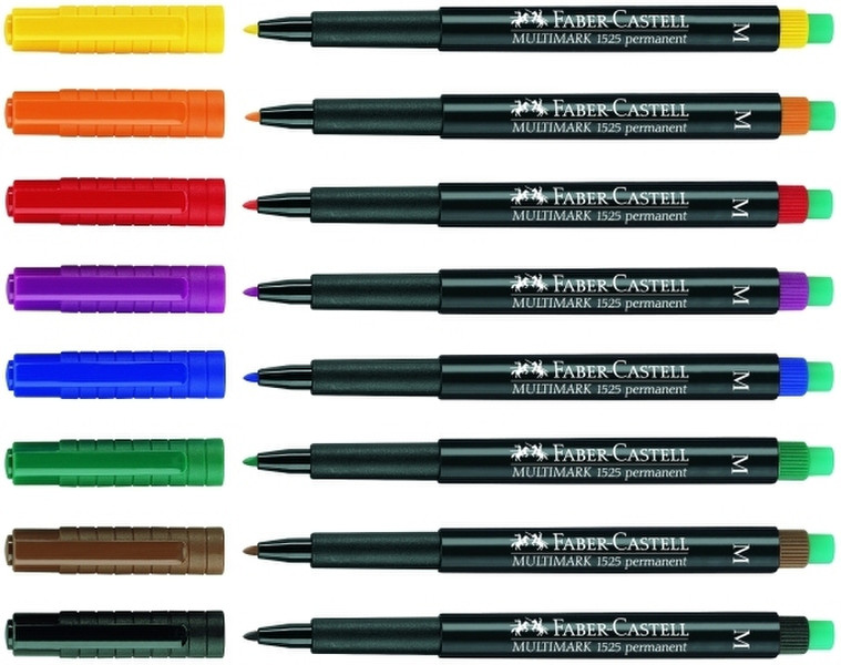 Faber-Castell 152504 Black,Blue,Gold,Red 4pc(s) permanent marker