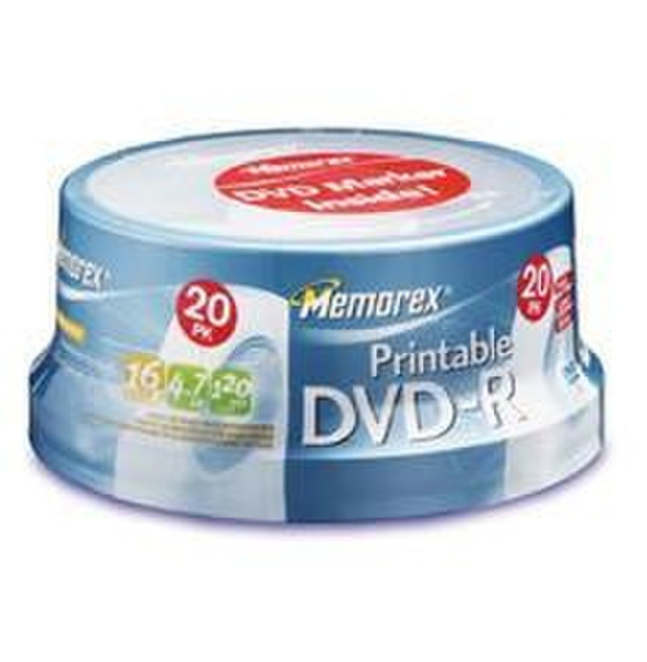 Memorex Printable DVD-R 20 Pack & Marker 4.7GB DVD-R 20pc(s)