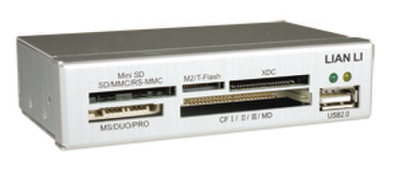 Lian Li CR-36A USB 2.0 Cеребряный устройство для чтения карт флэш-памяти