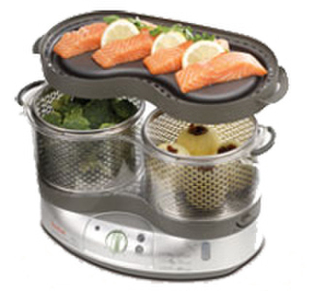 Tefal VitaCuisine 2basket(s) 2000W Grey,Silver steam cooker