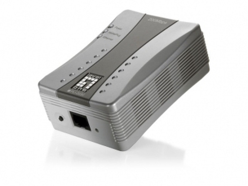 LevelOne 200Mbps HomePlug AV power adapter/inverter