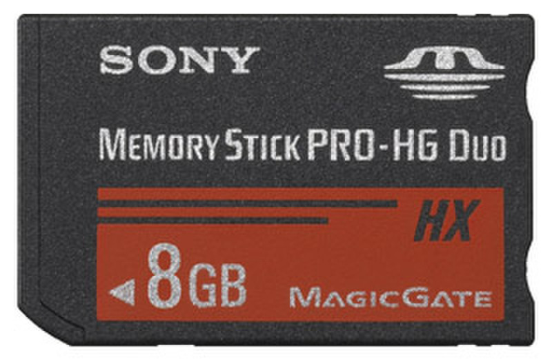 Sony Memory Stick PRO-HG Duo HX 8GB 8GB memory card