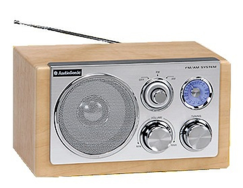 AudioSonic TK 377 Tragbar Braun Radio