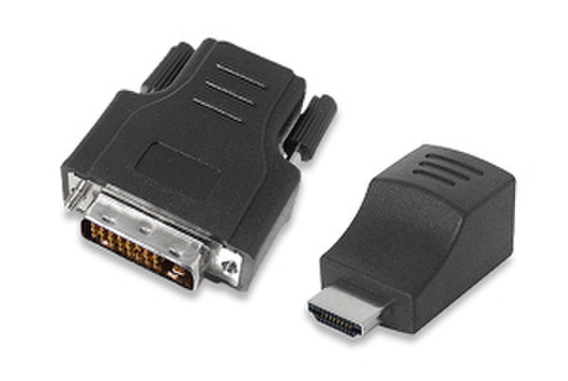 Sigma CAT5e Mini-Extender HDMI M DVI M Черный кабельный разъем/переходник